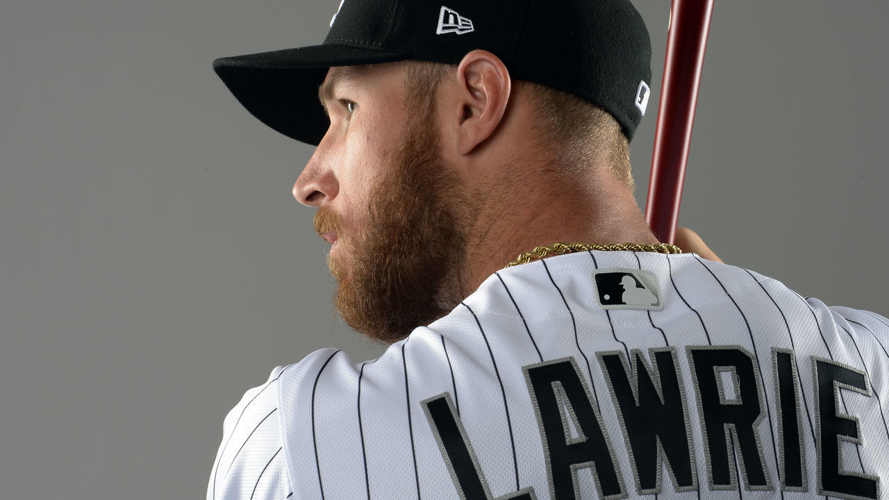 GLENDALE, ARIZONA - FEBRUARY 23: Brett Lawrie #15 of the Chicago White Sox poses for a portrait during Photo Day on February 23, 2017 at Camelback Ranch in Glendale Arizona.