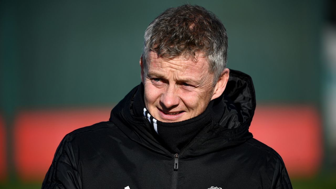 Manchester United's Norwegian head coach Ole Gunnar Solskjaer arrives for a training session at the Carrington Training complex in Manchester, north west England on February 11, 2019, on the eve the first leg of their UEFA Champions League football match against Paris Saint-Germain.
