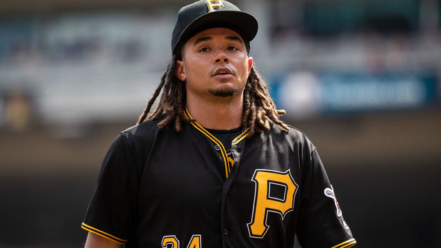 MINNEAPOLIS, MN- AUGUST 15: Chris Archer #24 of the Pittsburgh Pirates looks on against the Minnesota Twins on August 15, 2018 at Target Field in Minneapolis, Minnesota. The Twins defeated the Pirates 6-4.