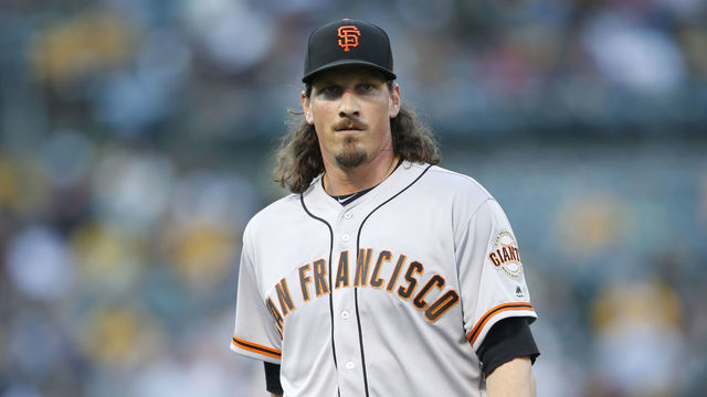 OAKLAND, CA - AUGUST 1: Jeff Samardzija #29 of the San Francisco Giants stands on the field during the game against the Oakland Athletics at the Oakland Alameda Coliseum on August 1, 2017 in Oakland, California. The Giants defeated the Athletics 10-4.
