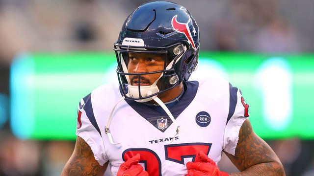 EAST RUTHERFORD, NJ - DECEMBER 15: Houston Texans wide receiver Demaryius Thomas (87) during warm ups prior to the National Football League game between the New York Jets and the Houston Texans on December 15, 2018 at MetLife Stadium in East Rutherford, NJ.