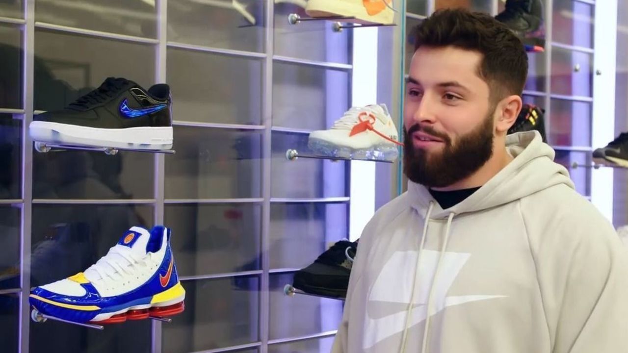 baker mayfield nike shoes