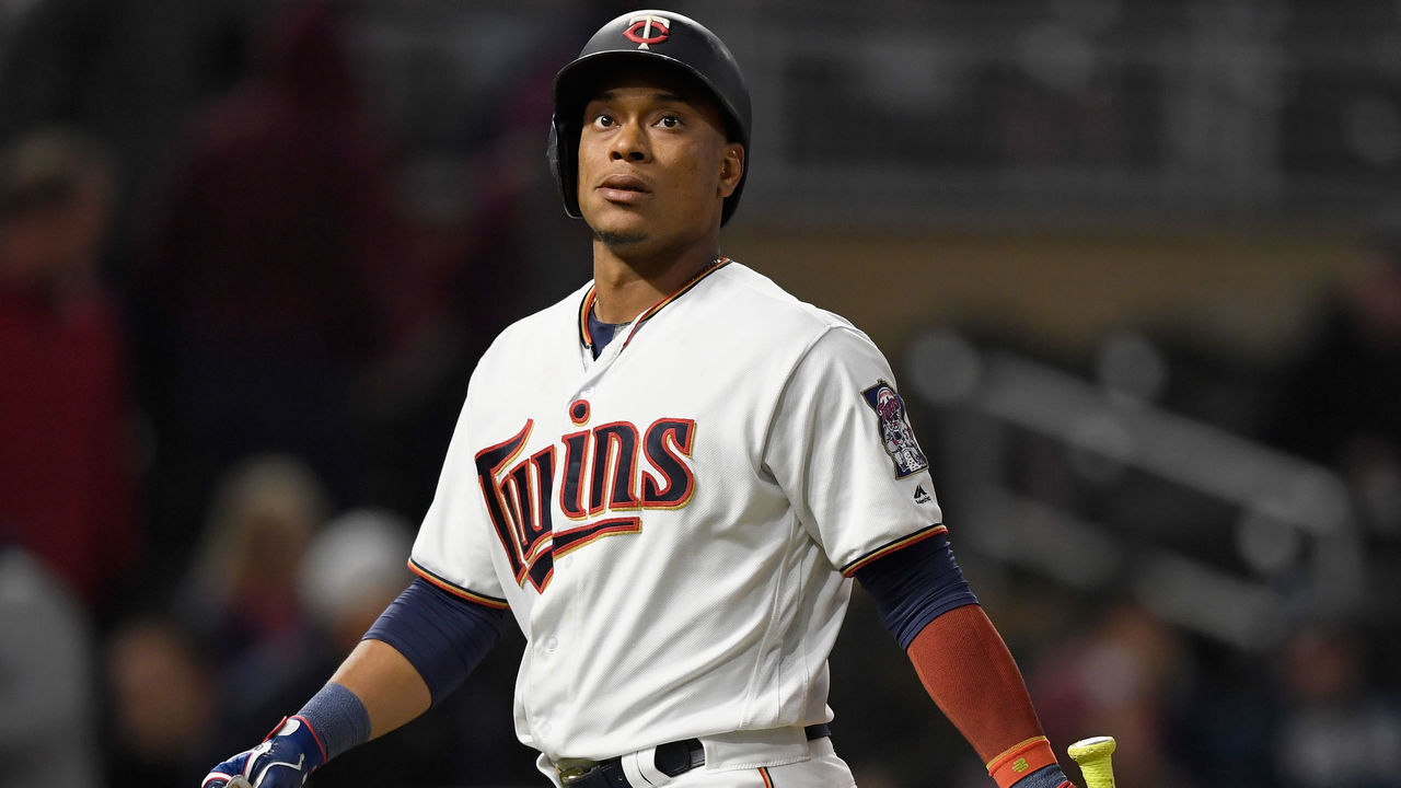 MINNEAPOLIS, MN - SEPTEMBER 25: Jorge Polanco #11 of the Minnesota Twins reacts to striking out against the Detroit Tigers to end the game on September 25, 2018 at Target Field in Minneapolis, Minnesota. The Tigers defeated the Twins 4-2.