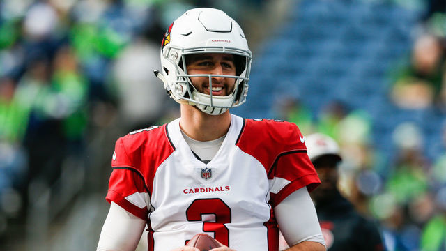 SEATTLE, WA - DECEMBER 30: Josh Rosen #3 of the Arizona Cardinals warms-up before the game against the Seattle Seahawks at CenturyLink Field on December 30, 2018 in Seattle, Washington.