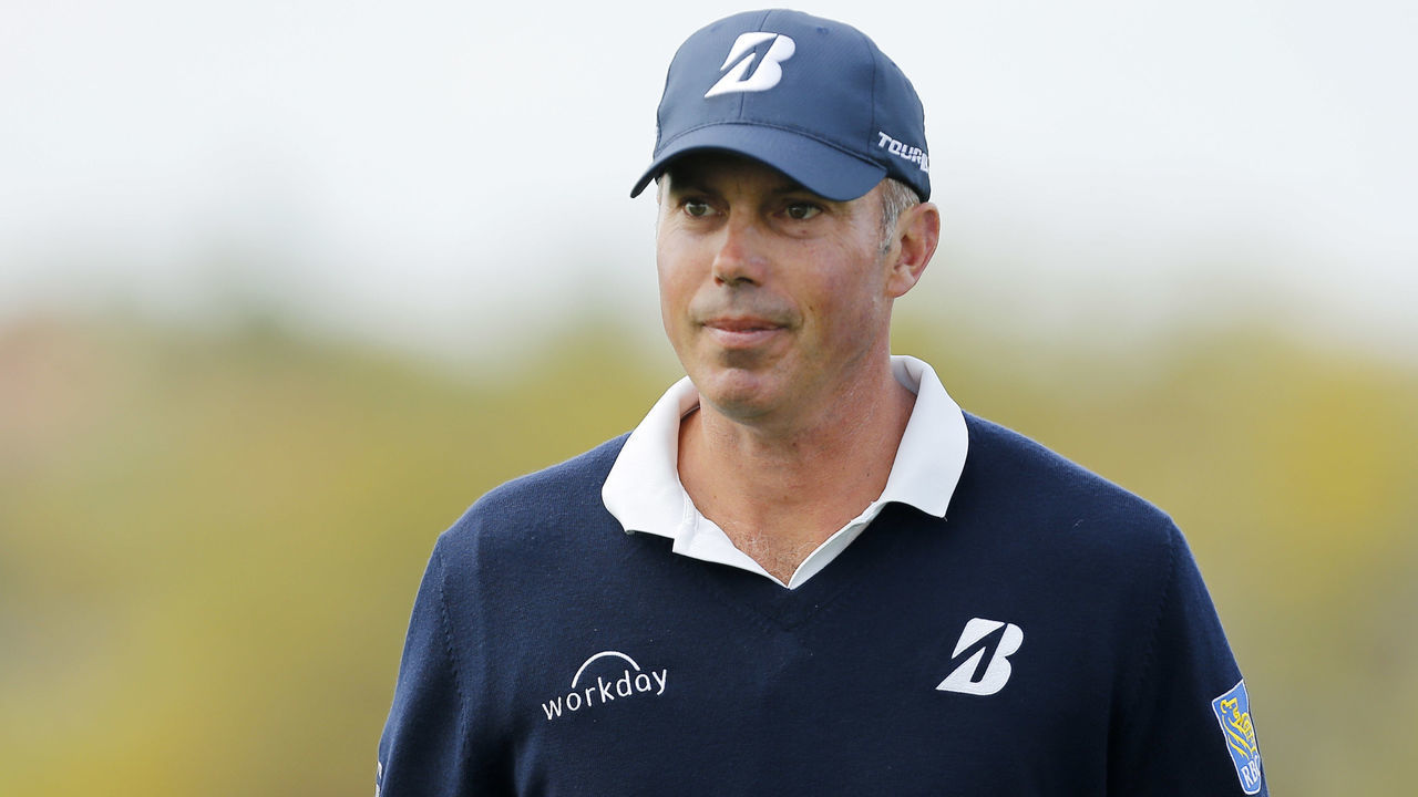 SCOTTSDALE, ARIZONA - FEBRUARY 02: Matt Kuchar looks on from the 14th green during the third round of the Waste Management Phoenix Open at TPC Scottsdale on February 02, 2019 in Scottsdale, Arizona.