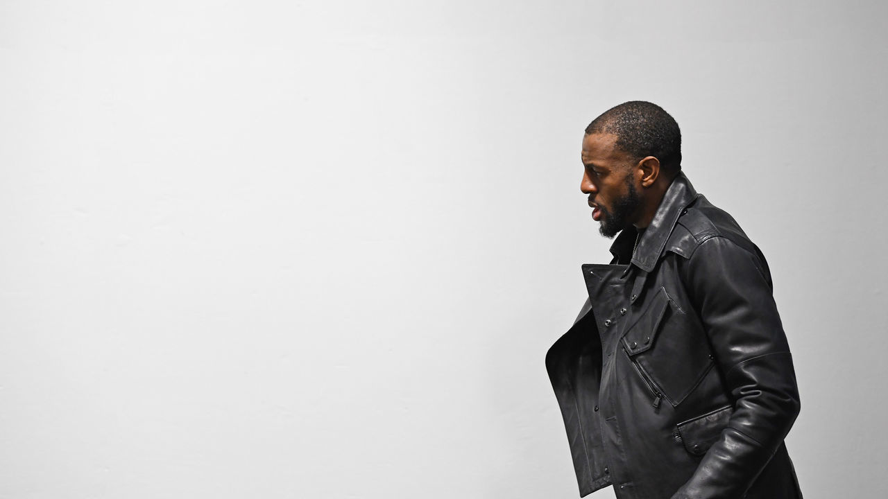 OAKLAND, CA - JANUARY 16: Andre Iguodala #9 of the Golden State Warriors arrives to the game against the New Orleans Pelicans on January 16, 2019 at ORACLE Arena in Oakland, California. NOTE TO USER: User expressly acknowledges and agrees that, by downloading and or using this photograph, user is consenting to the terms and conditions of Getty Images License Agreement. Mandatory Copyright Notice: Copyright 2019 NBAE
