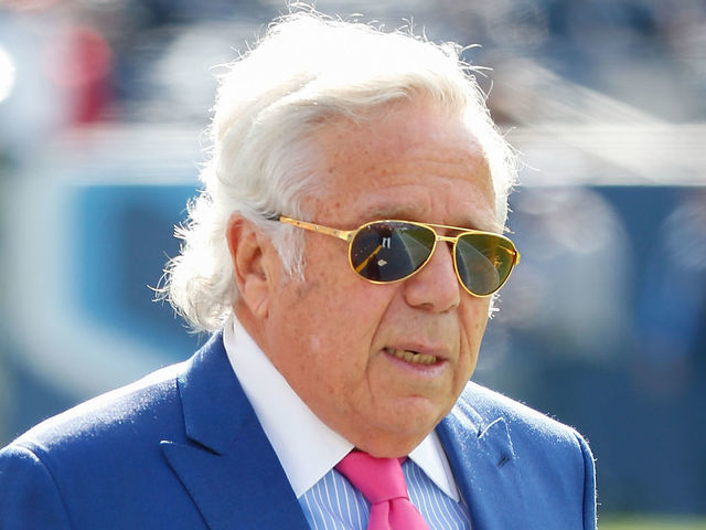 NASHVILLE, TN - NOVEMBER 11: Owner Robert Kraft of the New England Patriots walks the sideline prior to a game against the Tennessee Titans at Nissan Stadium on November 11, 2018 in Nashville, Tennessee.