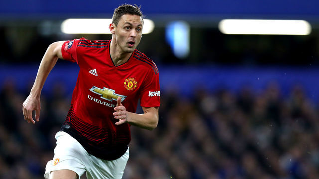 LONDON, ENGLAND - FEBRUARY 18: Nemanja Matic of Manchester United during the FA Cup fifth round match between Chelsea FC and Manchester United at Stamford Bridge on February 18, 2019 in London, United Kingdom.