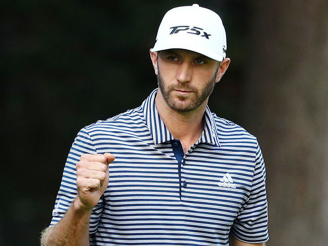 MEXICO CITY, MEXICO - FEBRUARY 24: Dustin Johnson of the United States celebrates on the 18th green after making a par to win the World Golf Championships-Mexico Championship at Club de Golf Chapultepec on February 24, 2019 in Mexico City, Mexico.