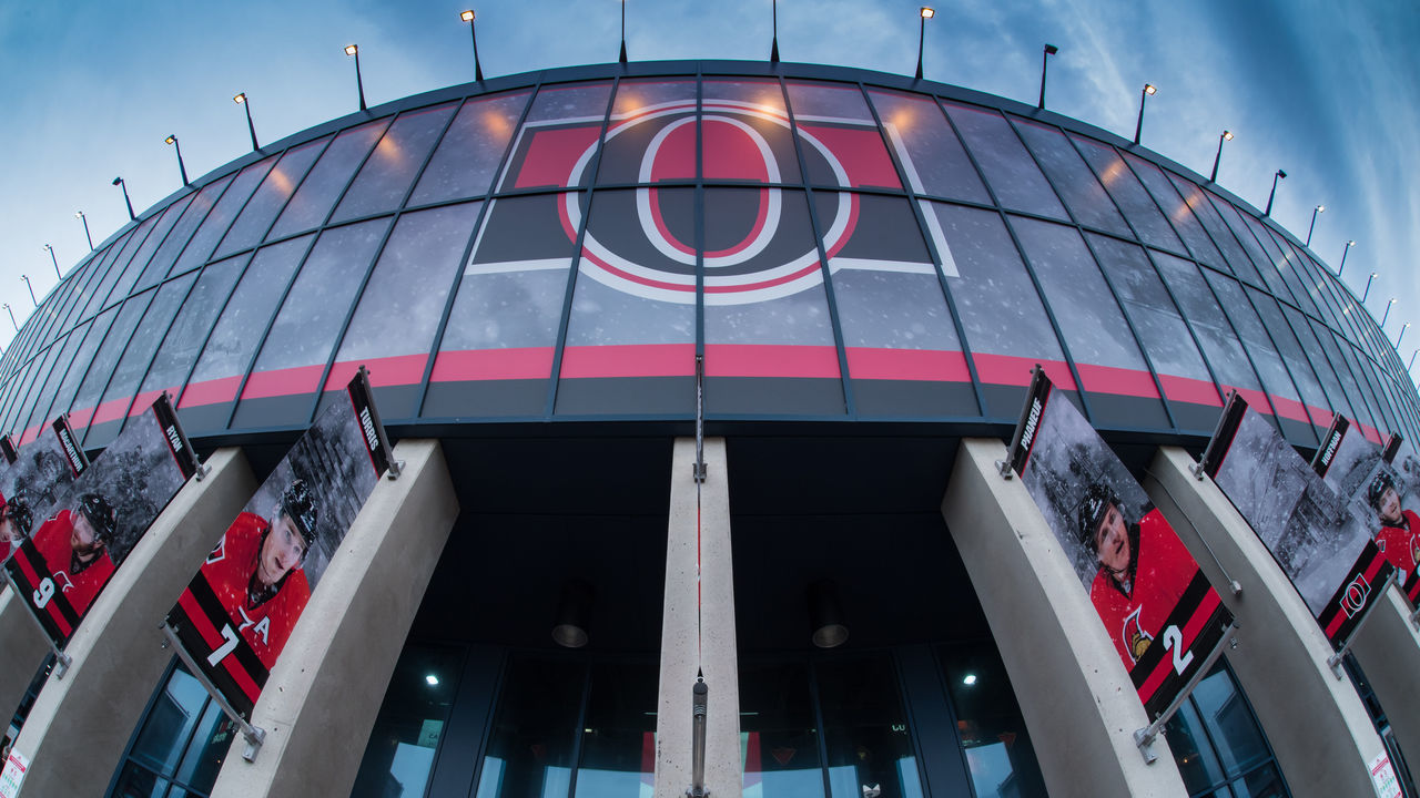 OTTAWA, ON - OCTOBER 07: General view of the Canadian Tire Centre before the NHL game between the Ottawa Senators and the Detroit Red Wings on Oct. 7, 2017 at the Canadian Tire Centre in Ottawa, Ontario, Canada.