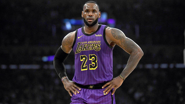 LOS ANGELES, CALIFORNIA - MARCH 01: LeBron James #23 of the Los Angeles Lakers looks on during the game against the Milwaukee Bucks at Staples Center on March 01, 2019 in Los Angeles, California.