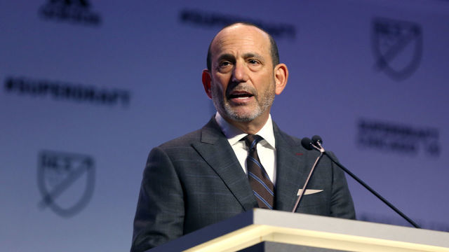 CHICAGO, IL - JANUARY 11: MLS Commissioner Don Garber during the MLS SuperDraft 2019 presented on January 11, 2019, at McCormick Place in Chicago, IL.