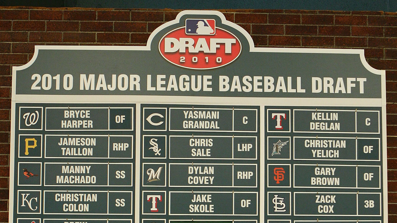 SECAUCUS, NJ - JUNE 07: The draft board seen after the MLB First Year Player Draft on June 7, 2010 held in Studio 42 at the MLB Network in Secaucus, New Jersey.