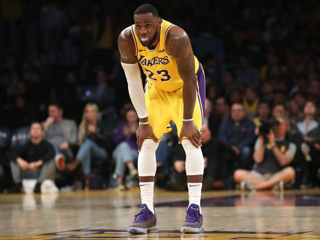 LOS ANGELES, CALIFORNIA - MARCH 04: LeBron James #23 of the Los Angeles Lakers looks on during the second half of a game against the LA Clippers at Staples Center on March 04, 2019 in Los Angeles, California. The Los Angeles Clippers defeated the Los Angeles Lakers 113-105.
