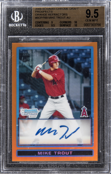 Mike Trout Rookie Card Sells For Over 186K At Auction TheScore Mike Trout Rookie Card Sells For Over 186K At Auction TheScore