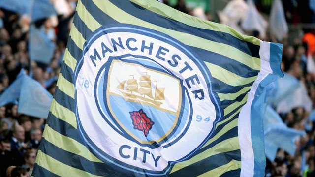 A general view of a Manchester City flag Chelsea v Manchester City - Carabao Cup Final - Wembley Stadium 24-02-2019 .