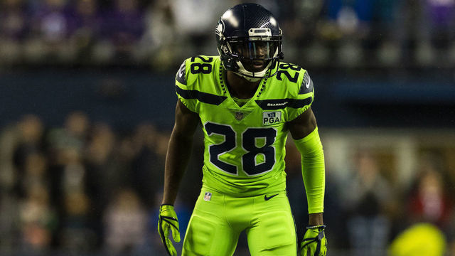 SEATTLE, WA - DECEMBER 10: Seattle Seahawks cornerback Justin Coleman (28) during the NFL regular season football game against the Minnesota Vikings on Monday, Dec, 10, 2019 at CenturyLink Field in Seattle, WA.