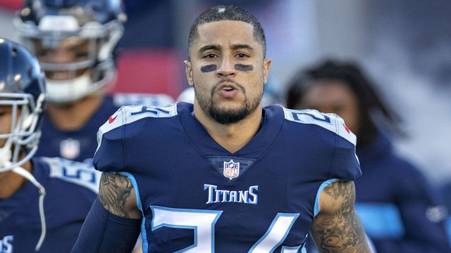 NASHVILLE, TN - DECEMBER 2: Kenny Vaccaro #24 of the Tennessee Titans jogs onto the field before a game against the New York Jets at Nissan Stadium on December 2, 2018 in Nashville,Tennessee. The Titans defeated the Jets 26-22.