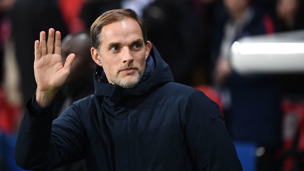 Paris Saint-Germain's German headcoach Thomas Tuchel gestures during the French L1 football match between Paris Saint-Germain (PSG) and Montpellier (MHSC) at the Parc des Princes stadium in Paris on February 20, 2019.