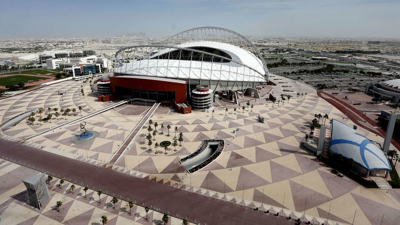 World Cup 2022 Qatar Khalifa International Stadium during the training camp of Bayern Munchen at the Aspire Academy on January 09, 2019 in Doha, Qatar