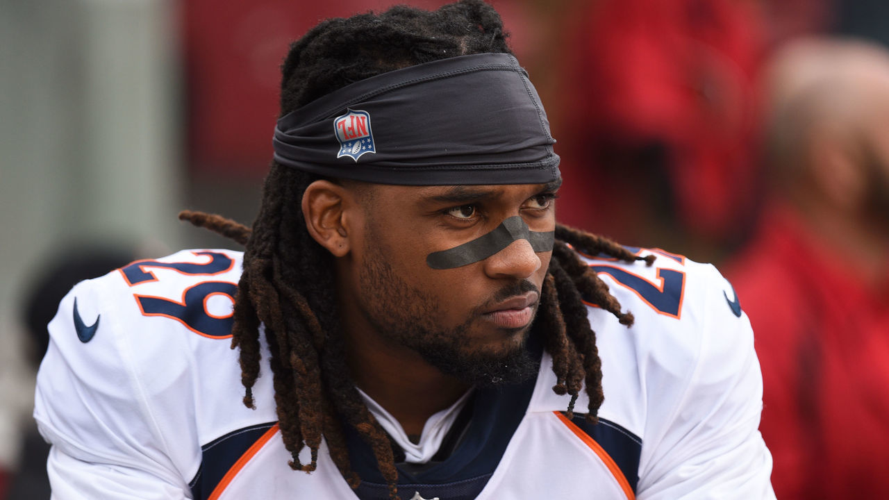 SANTA CLARA, CA - DECEMBER 09: Denver Broncos Cornerback Bradley Roby (29) during the NFL football game between the Denver Broncos and the San Francisco 49ers on December 9, 2018 at Levi's Stadium in Santa Clara, CA.