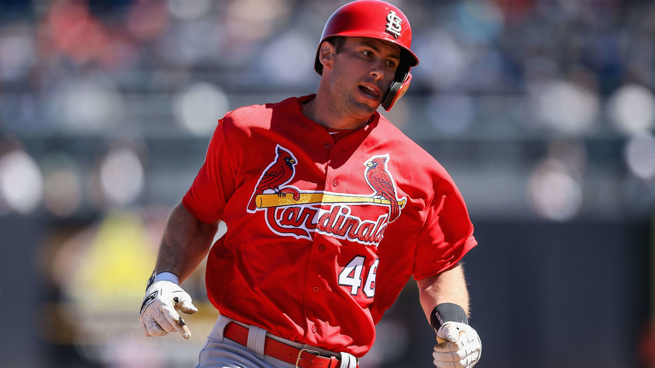 TAMPA, FLORIDA - MARCH 06: Paul Goldschmidt #46 of the St. Louis Cardinals runs to third base in the third inning against the New York Yankees during the Grapefruit League spring training game at Steinbrenner Field on March 06, 2019 in Tampa, Florida.