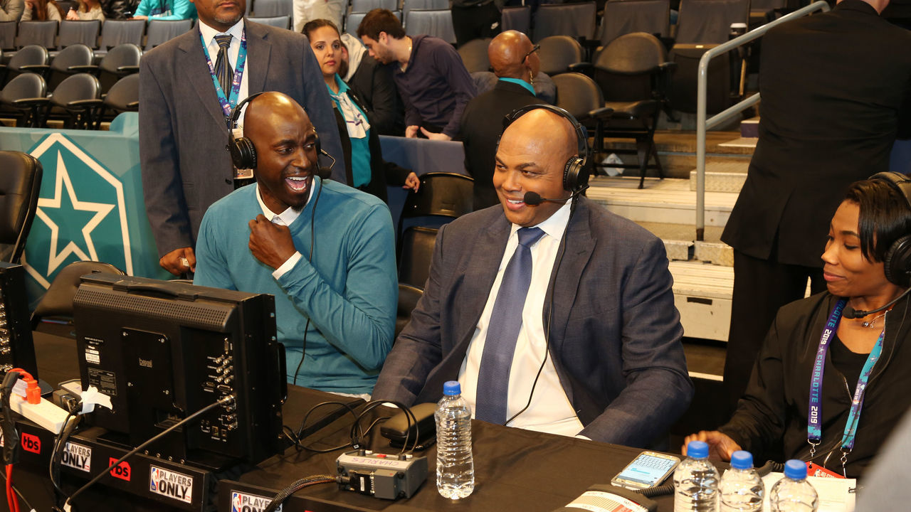CHARLOTTE, NC - FEBRUARY 17: Charles Barkley announces during the 2019 NBA All-Star Game on February 17, 2019 at the Spectrum Center in Charlotte, North Carolina. Mandatory Copyright Notice: Copyright 2019 NBAE