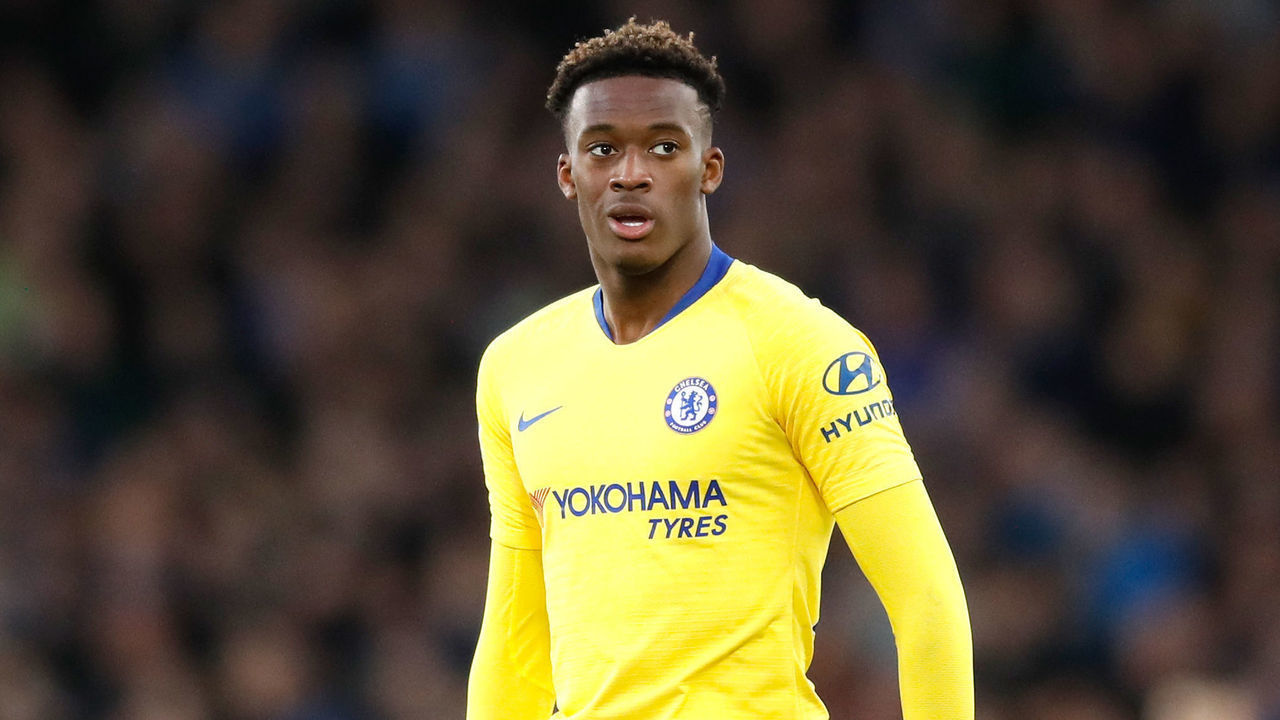 Chelsea's Callum Hudson-Odoi during the Premier League match at Goodison Park, Liverpool.