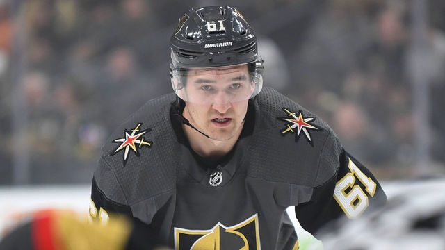 LAS VEGAS, NV - FEBRUARY 28: Mark Stone #61 of the Vegas Golden Knights skates during the first period against the Florida Panthers at T-Mobile Arena on February 28, 2019 in Las Vegas, Nevada.