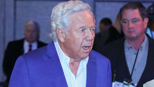 ATLANTA, GA - JANUARY 30: New England Patriots owner Robert Kraft at the Commissioner's Press Conference during Super Bowl LIII week on January 30, 2019 at the Georgia World Congress Center in Atlanta GA.