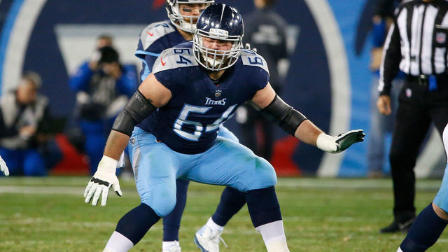NASHVILLE, TN - DECEMBER 30: Josh Kline #64 of the Tennessee Titans plays against the Indianapolis Colts at Nissan Stadium on December 30, 2018 in Nashville, Tennessee.