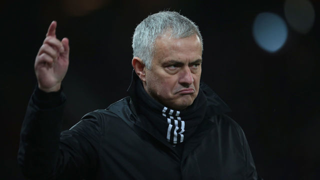 MANCHESTER, ENGLAND - DECEMBER 08: Manager Jose Mourinho of Manchester United watches from the touchline during the Premier League match between Manchester United and Fulham FC at Old Trafford on December 8, 2018 in Manchester, United Kingdom.
