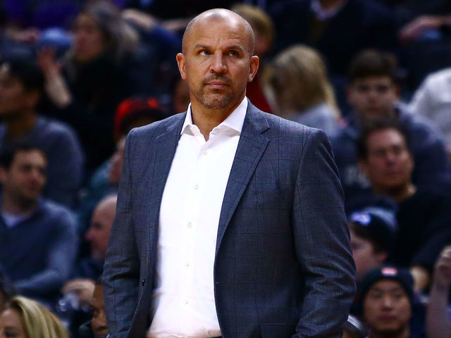 TORONTO, ON - JANUARY 01: Head Coach Jason Kidd of the Milwaukee Bucks looks on during the first half of an NBA game against the Toronto Raptors at Air Canada Centre on January 1, 2018 in Toronto, Canada.