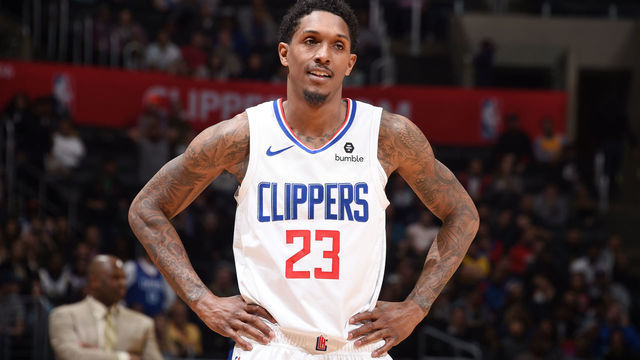 LOS ANGELES, CA - MARCH 19: Lou Williams #23 of the LA Clippers looks on during the game against the Indiana Pacers on March 19, 2019 at STAPLES Center in Los Angeles, California. NOTE TO USER: User expressly acknowledges and agrees that, by downloading and/or using this Photograph, user is consenting to the terms and conditions of the Getty Images License Agreement. Mandatory Copyright Notice: Copyright 2019 NBAE
