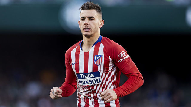 SEVILLE, SPAIN - FEBRUARY 03: Lucas Hernandez of Atletico de Madrid looks on during the La Liga match between Real Betis Balompie and Club Atletico de Madrid at Estadio Benito Villamarin on February 03, 2019 in Seville, Spain.