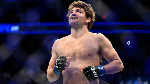 LAS VEGAS, NEVADA - MARCH 02: Ben Askren enters the Octagon prior to his welterweight bout against Robbie Lawler during the UFC 235 event at T-Mobile Arena on March 2, 2019 in Las Vegas, Nevada.