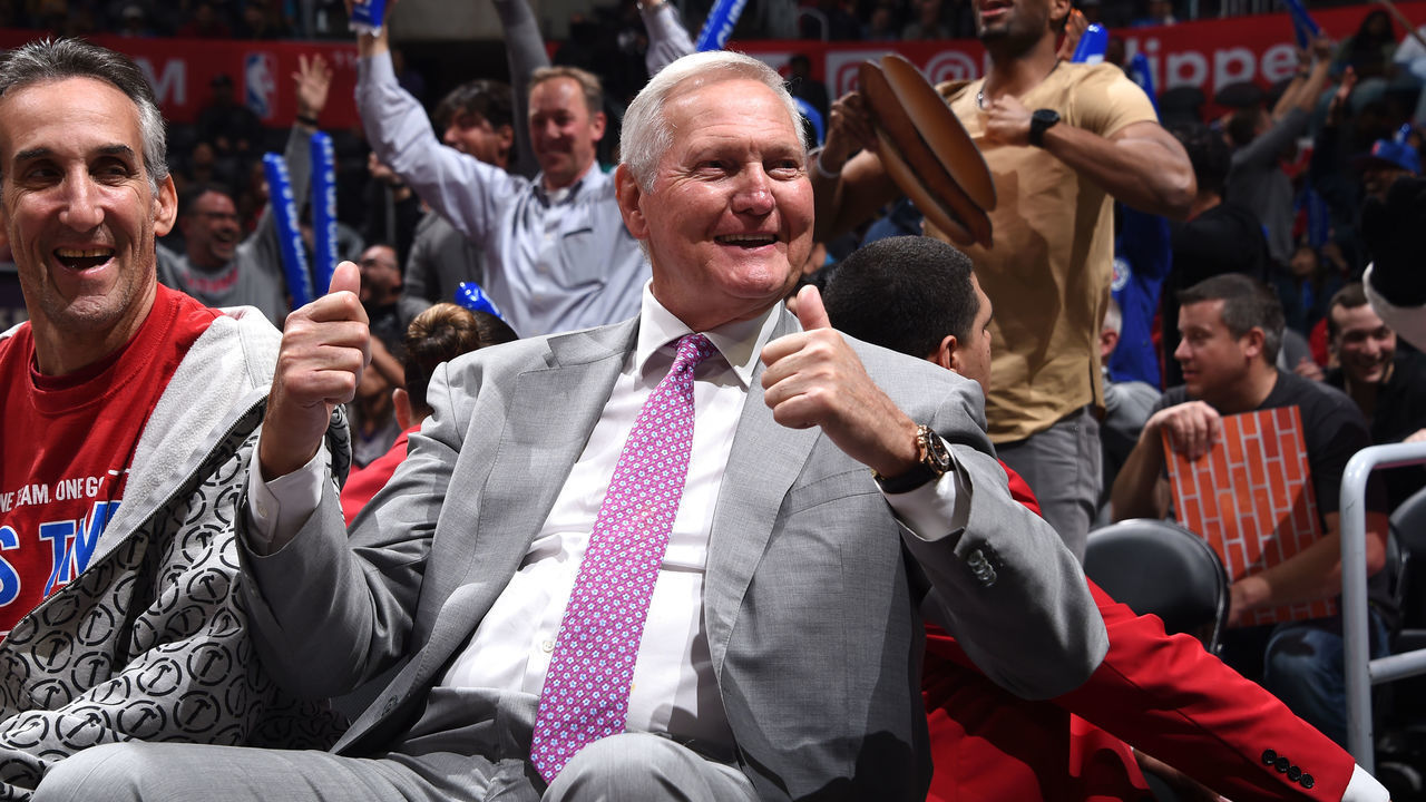 LOS ANGELES, CA - MARCH 19: Jerry West attends the game between the Indiana Pacers and LA Clippers on March 19, 2019 at STAPLES Center in Los Angeles, California. NOTE TO USER: User expressly acknowledges and agrees that, by downloading and/or using this Photograph, user is consenting to the terms and conditions of the Getty Images License Agreement. Mandatory Copyright Notice: Copyright 2019 NBAE