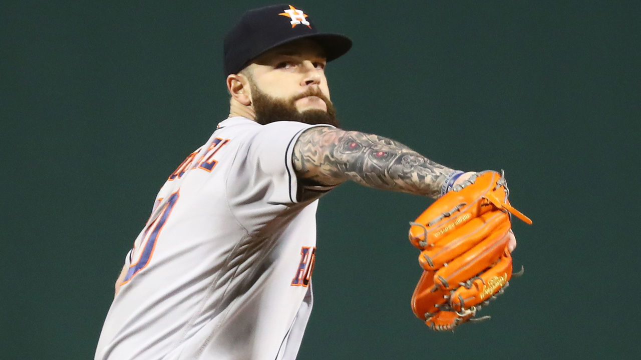 BOSTON, MA - SEPTEMBER 9: Dallas Keuchel #60 of the Houston Astros pitches in the first inning of a game against the Boston Red Sox at Fenway Park on September 9, 2018 in Boston, Massachusetts.