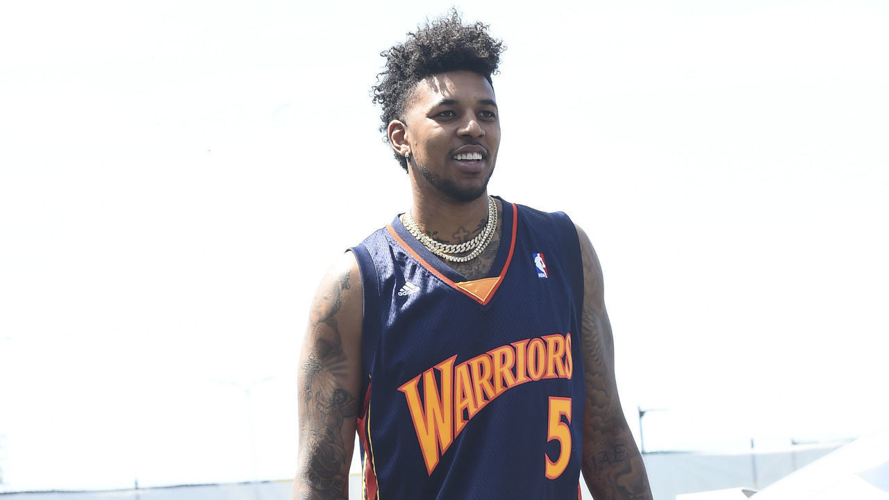 OAKLAND, CA - June 3: Nick Young #6 of the Golden State Warriors arrives before game against the Cleveland Cavaliers in Game Two of the 2018 NBA Finals on June 3, 2018 at ORACLE Arena in Oakland, California. NOTE TO USER: User expressly acknowledges and agrees that, by downloading and/or using this photograph, user is consenting to the terms and conditions of the Getty Images License Agreement. Mandatory Copyright Notice: Copyright 2018 NBAE