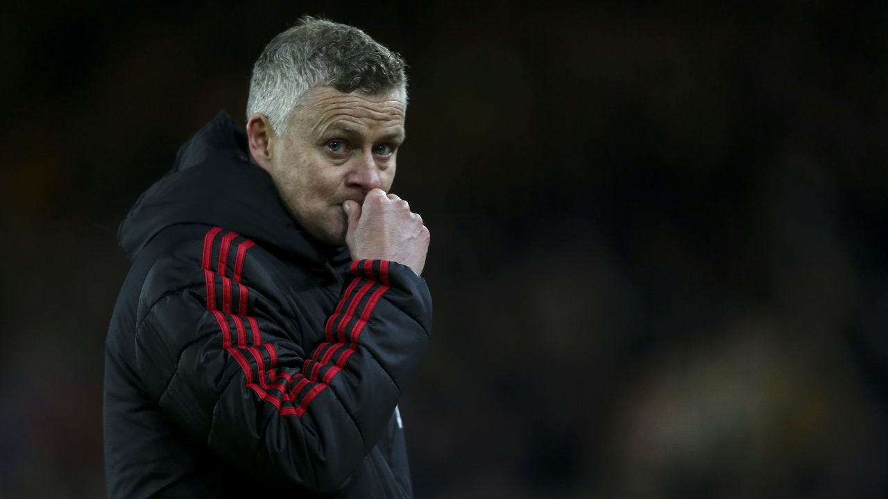 WOLVERHAMPTON, ENGLAND - APRIL 02: Ole Gunnar Solskjaer the manager / head coach of Manchester United during the Premier League match between Wolverhampton Wanderers and Manchester United at Molineux on April 2, 2019 in Wolverhampton, United Kingdom.
