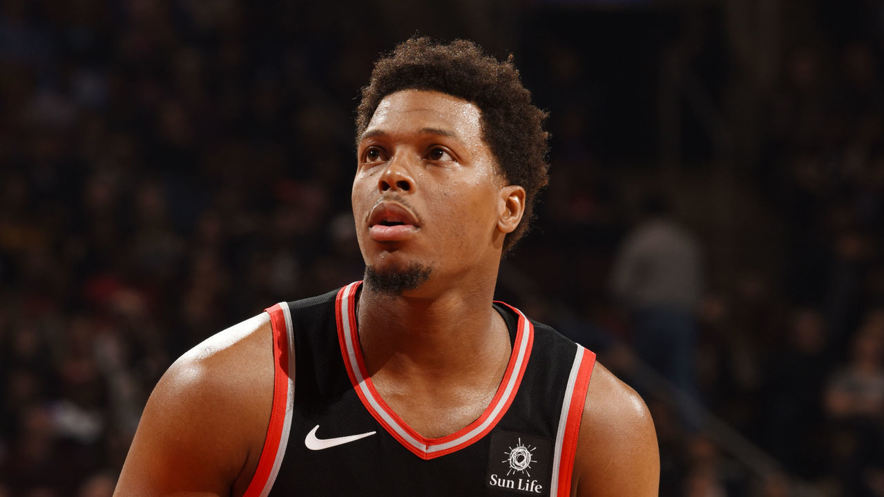 TORONTO, CANADA - APRIL 1: Kyle Lowry #7 of the Toronto Raptors shoots a free throw during the game against the Orlando Magic on April 1, 2019 at the Scotiabank Arena in Toronto, Ontario, Canada. Mandatory Copyright Notice: Copyright 2019 NBAE