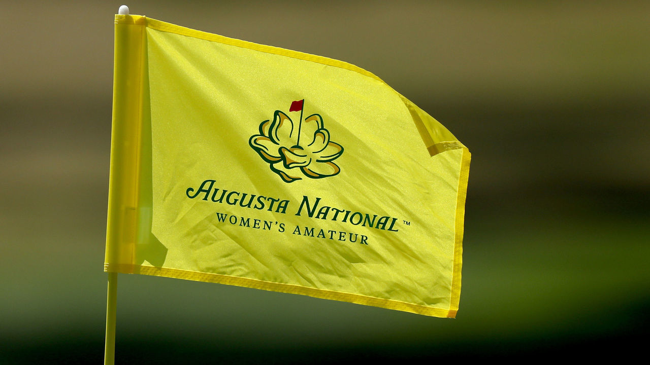 EVANS, GEORGIA - APRIL 03: A pin flag flutters in the wind on teh 11th green during the first round of the inaugural Augusta National Women's Amateur at Champions Retreat Golf Club on April 03, 2019 in Evans, Georgia.