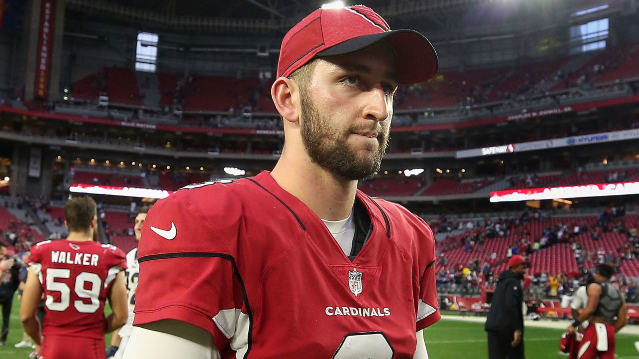 GLENDALE, ARIZONA - DECEMBER 23: Quarterback Josh Rosen #3 of the Arizona Cardinals walks off the field following the NFL game against the Los Angeles Rams at State Farm Stadium on December 23, 2018 in Glendale, Arizona. The Rams defeated the Cardinals 31-9.