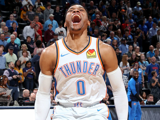 Oklahoma City Thunder star Russell Westbrook clinches triple-double average