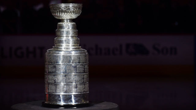 WASHINGTON, DC - OCTOBER 03: A detailed view of the Stanley Cup before a game between the Boston Bruins and Washington Capitals at Capital One Arena on October 3, 2018 in Washington, DC.