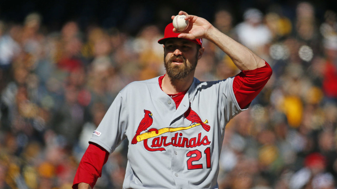 PITTSBURGH, PA - APRIL 01: Andrew Miller #21 of the St. Louis Cardinals in action against the Pittsburgh Pirates on Opening Day at PNC Park on April 1, 2019 in Pittsburgh, Pennsylvania.