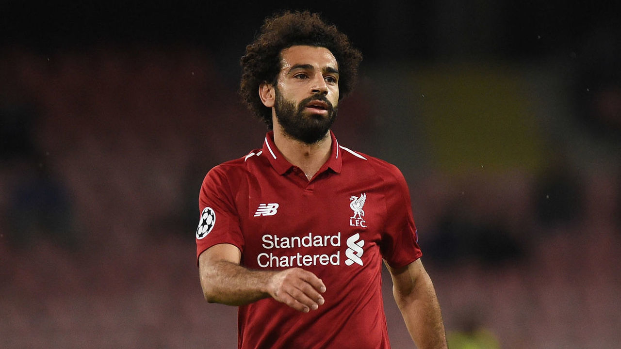 Mohamed Salah of Liverpool FC during the UEFA Champions League match between SSC Napoli and Liverpool at Stadio San Paolo Naples Italy on 3 October 2018. (Photo Franco Romano