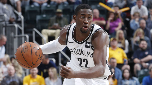 INDIANAPOLIS, IN - APRIL 07: Caris LeVert #22 of the Brooklyn Nets handles the ball against the Indiana Pacers in the second half of a game at Bankers Life Fieldhouse on April 7, 2019 in Indianapolis, Indiana. The Nets won 108-96 to clinch a spot in the NBA playoffs. NOTE TO USER: User expressly acknowledges and agrees that, by downloading and or using the photograph, User is consenting to the terms and conditions of the Getty Images License Agreement.