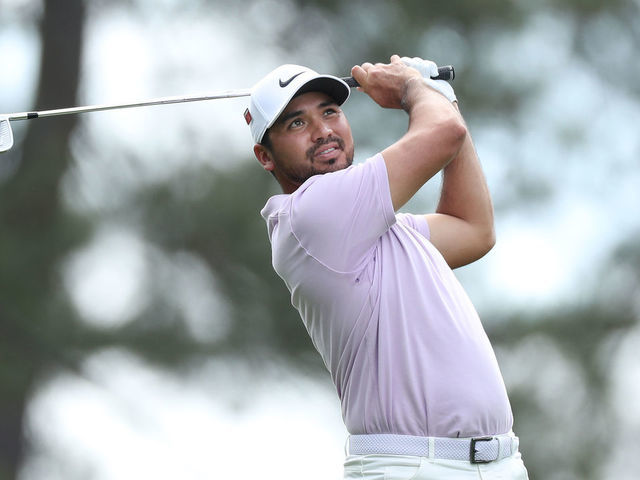 AUGUSTA, GEORGIA - APRIL 12: Jason Day of Australia plays his shot from the fourth tee during the second round of the Masters at Augusta National Golf Club on April 12, 2019 in Augusta, Georgia.
