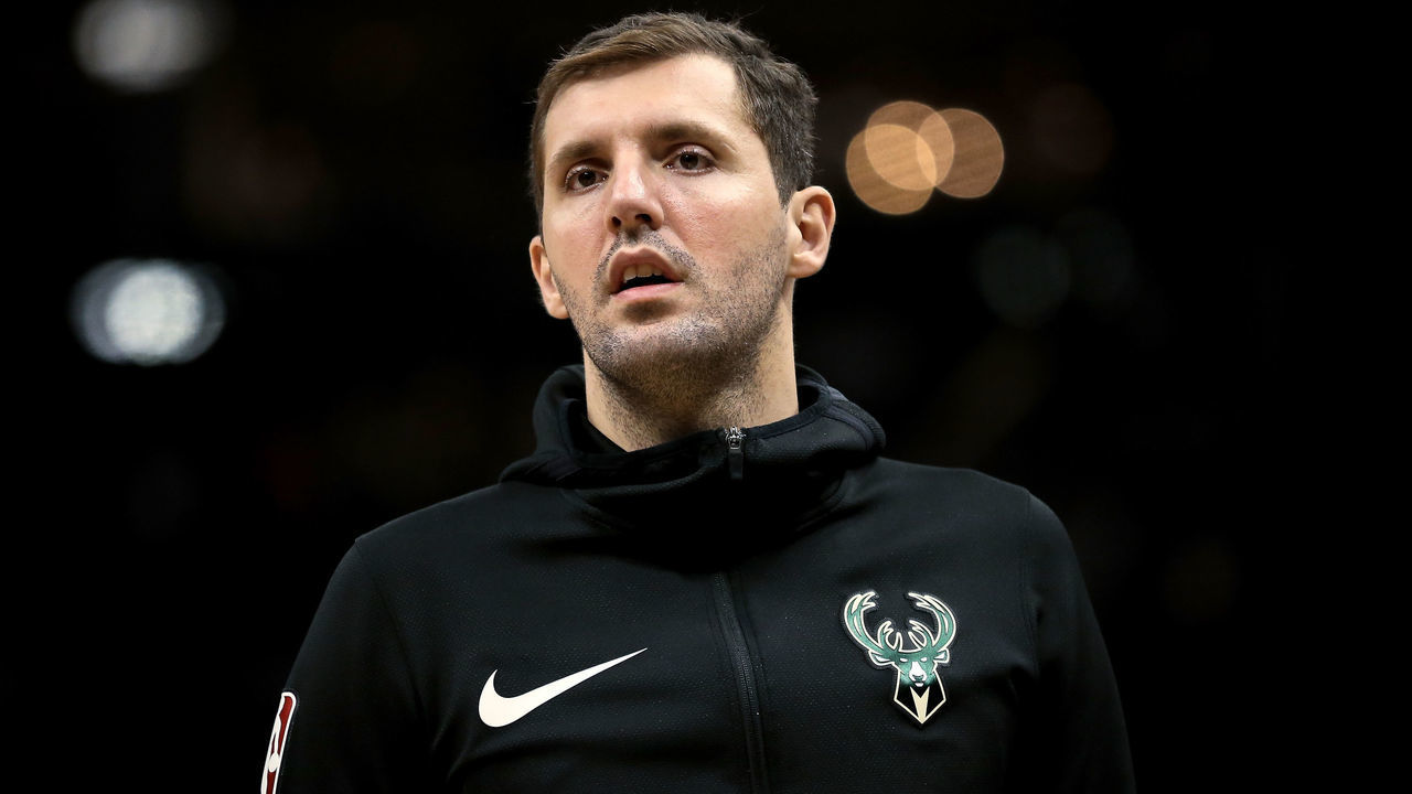 MILWAUKEE, WISCONSIN - APRIL 10: Nikola Mirotic #41 of the Milwaukee Bucks looks on in the second quarter against the Oklahoma City Thunder at the Fiserv Forum on April 10, 2019 in Milwaukee, Wisconsin.